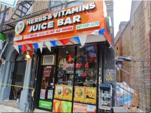 Herbs and Vitamins Juice Bar in Brooklyn